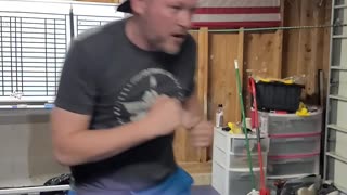Training MMA in the garage