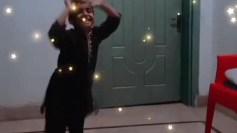 Little boy dance at home