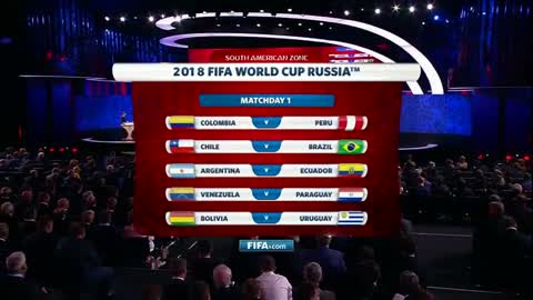 CONMEBOL World Cup 2018 qualifying draw