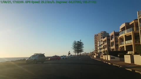 2021-08-01 Driving to watch sunset @ Glenelg North