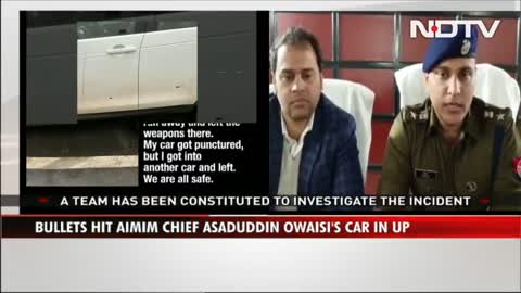 AIMIM Chief Asaduddin Owaisi's Car Fired Upon In Poll-Bound UP, 2 Arrested