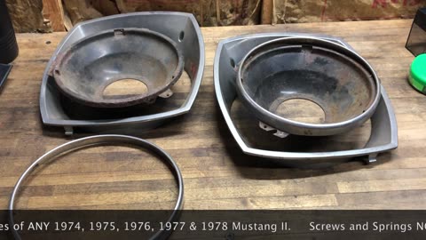 Headlight Assembly - ALL Mustang II Models, All Years, 1974-1978