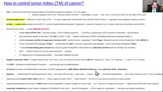 Cancer microenvironment (how to prevent), part 1, milieu