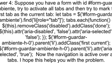 Jquery Steps Disable tabbed navigation