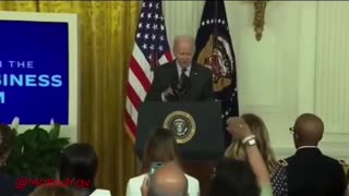 Biden Incoherently Ends His Speech