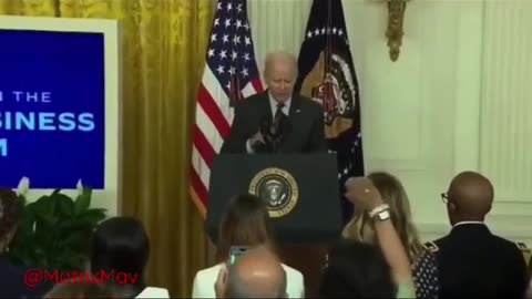 Biden Incoherently Ends His Speech