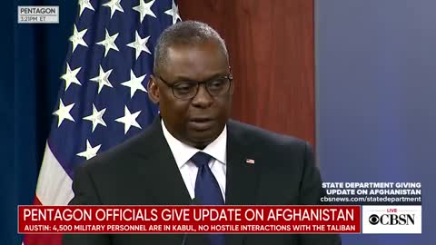 Defense Sec. Makes Shocking Statement, Says They Can't Collect People Outside Kabul Airport