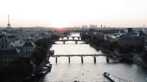 Mesmerizing Drone Footage Captures River Seine in Paris