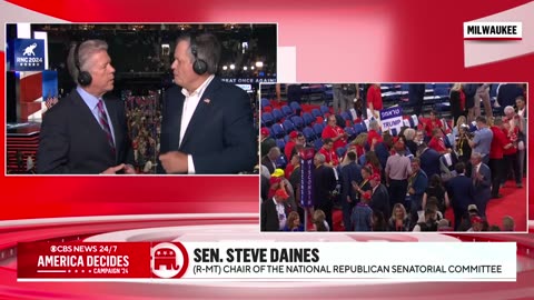 Sen. Steve Daines reacts to JD Vance being named as Trump's VP pick
