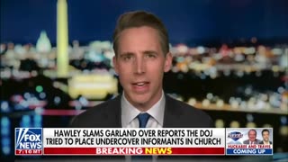 Senator Hawley SCORCHES The DoJ For Going After Christians