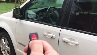 Dodge caravan window roll down trick with key fob
