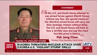 orth Korea threatens nuclear attack over South Korea-US ‘vigilant storm’ drills