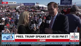 Mike Lindell at Trump's Nevada Rally