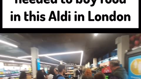 ALDIs in London requires a QR code to shop. It’s a digital prison