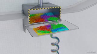 Crushing Tetris with Hydraulic Press. Simulation