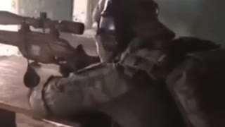 🎥🇬🇧Archive footage of the work of a sniper pair