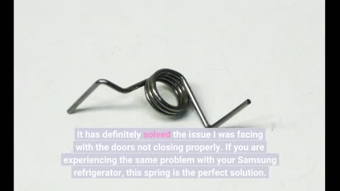 French Door Refrigerator Spring For Samsung DA81-01345B Compatible With Models RF267AFWP RF267H...