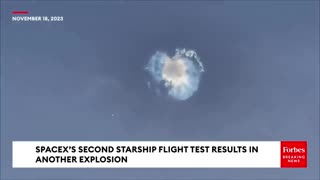 Elon Musk's Rocket Explodes When It Hits God's Firmament 18November2023