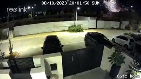 Footage shows another rocket impact in Netivot, Israel.