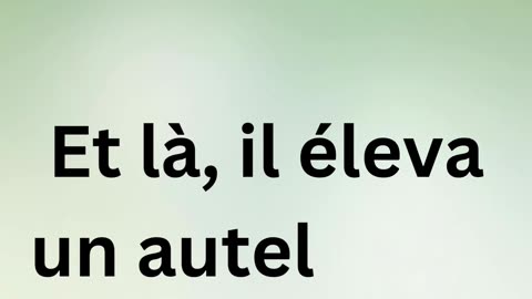 Genèse 33:20: "L'Édification de l'Autel : Dieu d'Israël"