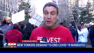 New Yorkers demand to end COVID-19 mandates