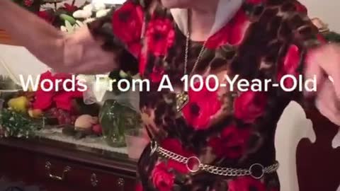 Grandma On her hundredth Birthday gives out secret to her healthy Life