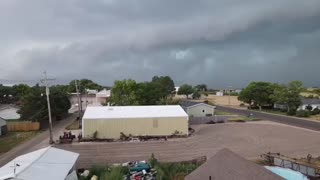 Flying into a super cell in Colorado