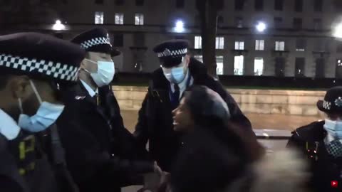Racist radical BLM leader in the UK Sasha Johnson was arrested in London today