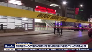 Drive by shooting at Philadelphia’s Temple Hospital E.R. 40 shots fired 3 people hit