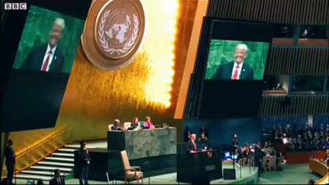 Trump Gets"Unexpected Laugh at UN Assembly