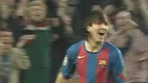 Lionel Messi's first and last goal for Barcelona with Night Changes music