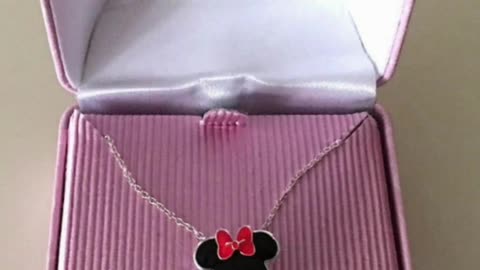 Disney Parks Minnie Mouse Icon Necklace In a Beautiful Box #shorts