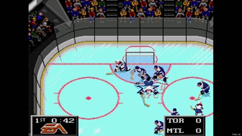 NHL '94 Sega Super Liga Game 11 - LeifErikson (TOR) at Len the Lengend (MON)