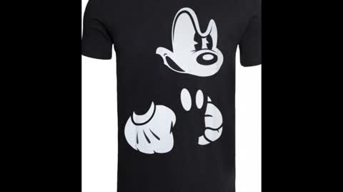Mickey Mouse Black Colour T Shirts