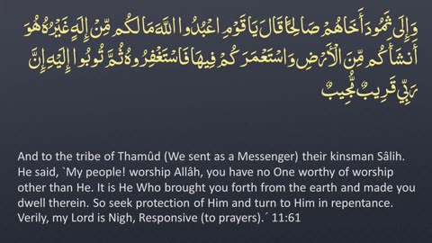 Juz' 12 - 🔊 ENGLISH ONLY Recitation with Arabic_English Text. Night Mode (Dark Background)