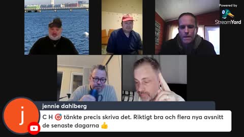 Samtal 45: Tim Borgqvist, Tintin Olden, Håkan Bergmark, Johan Widén och jag.