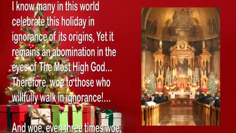 Warning from Jesus regarding Christmas & Traditions 🎺 Trumpet Call of God