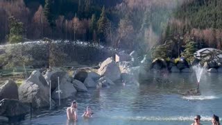 Chena Hot Springs from Fairbanks, Alaska in October 2023