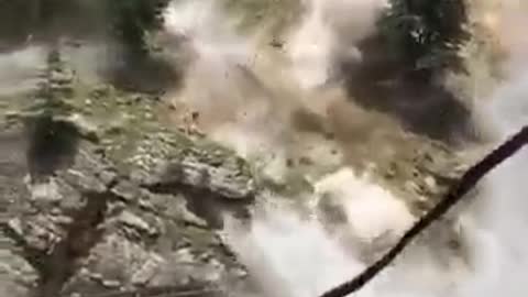 Massive landslide around Batseri (Sangla valley) Kinnaur