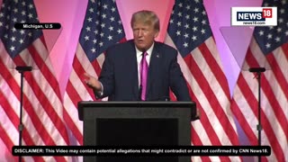 Donald Trump Addresses Republican Leaders In Michigan