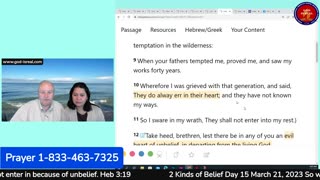 God Is Real 03-21-23 Two Kinds of Belief Day15 - Pastor Chuck Kennedy