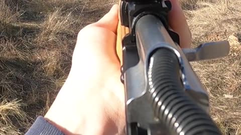 Shooting ak 47 without dust cover