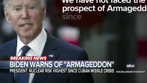 Biden warns of nuclear’Armageddon’threat from Putin