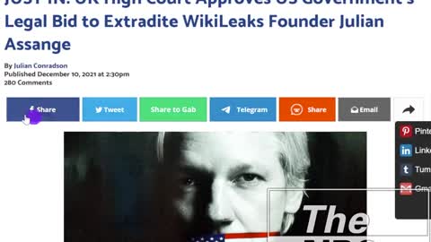UK Agrees To Extridite Julian Assange To The US