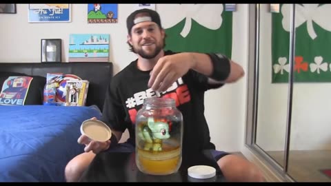 Kevin "The LA Beast" does the Cum Jar Challenge