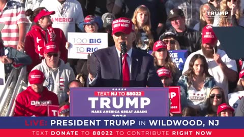 President Trump in Wildwood,NJ