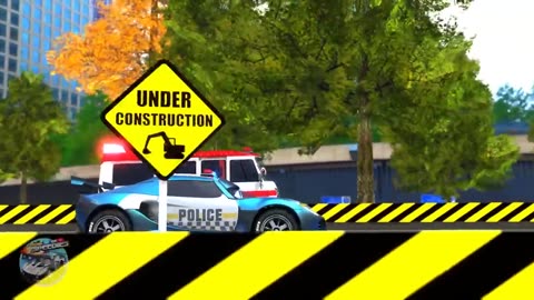 Wheels On The Police Car Nursery Rhyme for Children by Speedies