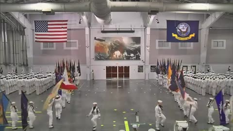 U.S Navy recruit training command graduation