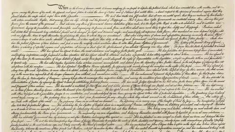 The Declaration of Independence read by John F. Kennedy
