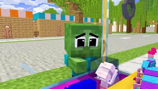 Monster School Silent Sacrifice of Baby Zombie Firefighter Hero - Minecraft Animation